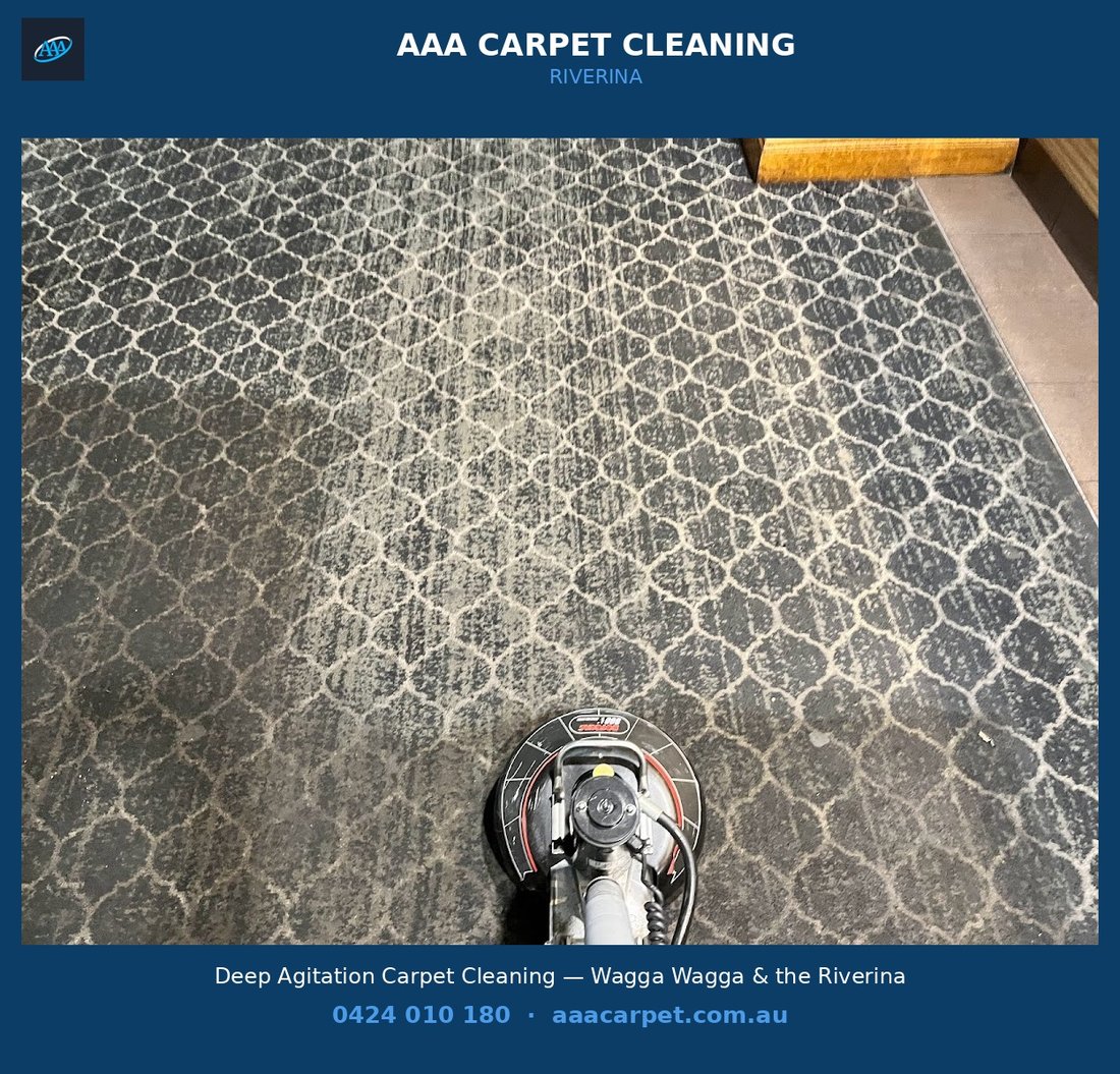 AAA Carpet Cleaning deep agitation cleaning in progress